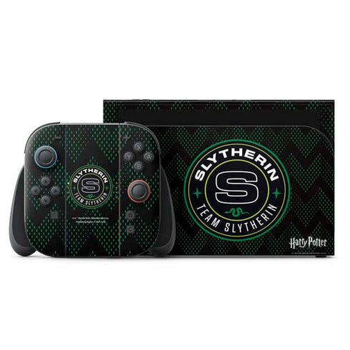 Wizarding Worlds Harry Potter Team Slytherin Nintendo Switch 2 (2025) with Joy-Con Skin